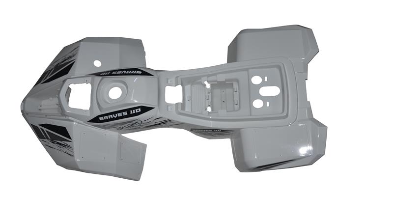 ÖN ve ARKA ÇAMURLUK BEYAZ TAKIM (BRAVES110)